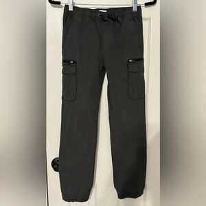 Old Navy Kids Gray Cargo Jogger Pants Elastic Waist Size L (10–12)